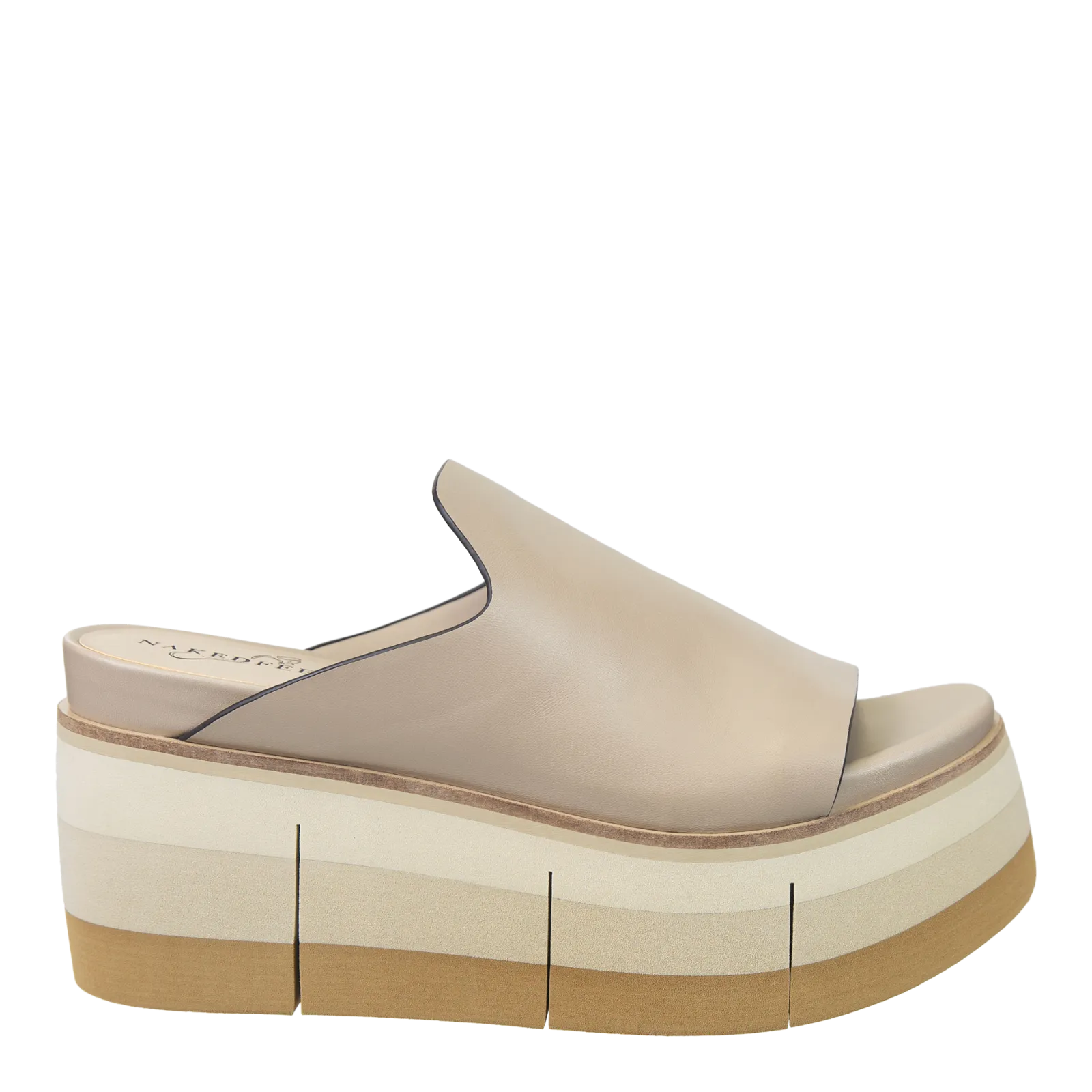 FLOW in BEIGE Platform Sandals