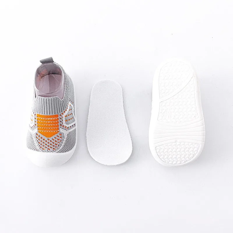 Infant Crib Floor Socks with Rubber Sole for Girls and Boys